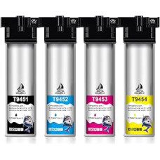 DOUBLE D T9451 T9452 T9453 T9454, skirtas Epson T9451-T9454, suderinamas su Epson Workforce Pro WF-C5710DWF WF-C5710DWF WF-C5790DWF WF-C5210DW WF-C5290DW WF-C5710 WF-C5710 WF-C5790 WF-C5210 Pakuotė Pakuotė