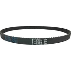 DAVBIR HTD5M paskirstymo diržas, 640/645/650/655 mm ilgio, 10/15/20/25 mm pločio, 5 mm žingsnio, guminis skriemulys, dantys 128 129 130 131, sinchroninis diržas Perfection (dydis: 640 mm, spalva: 5 vnt., 10 mm)
