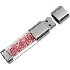 16GB 32GB 64GB New Jewelry Crystal USB 3.0 Flash Drive, Waterproof Shockproof Super Speed U Disk, Transparent Memory Stick Pen Drive External Storage Rhinestone gift For Birthday Gifts,Christmas Gifts ,Wedding Gifts