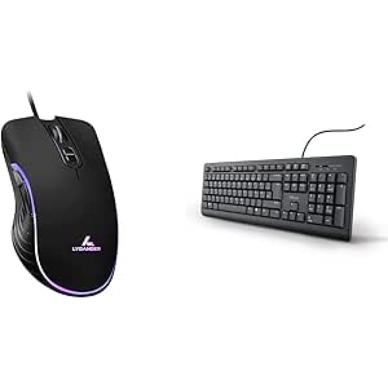 LYCANDER LMC380 laidinė žaidimų pelė, 1,5 m ilgio laidas ir 