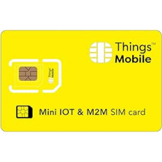 Mini SIM card - Things Mobile - with worldwide coverage and multi-provider network GSM/2G/3G/4G. No fixed costs, no expiry date and competitive rates. €10 Credit included