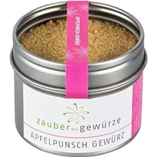 Zauber der Gewürze Apfelpunsch Prieskonių mišinys obuolių punšui be alkoholio arba su alkoholiu, obuolių sulčių prieskoniai, alternatyva karštam vynui, taip pat vaikų punšui ir obuolių pyragui, 110 g