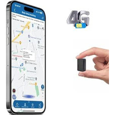 TKMARS Mini GPS seklys 4G, 1500 mAh 60 dienų ilgalaikė baterija, magnetinis tiesioginio sekimo įrenginio siųstuvas, reikalinga prenumerata, programėlės / žiniatinklio sekimas ir pavojaus signalai, reguliuojamas atnaujinimo intervalas