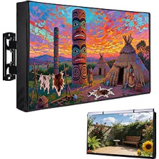 Outdoor TV Cover 53 Inch Weatherproof and Waterproof TV Cover for Outdoor TV Enclosure Smart Shield Outdoor TV Screen Protector