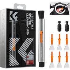 K&F CONCEPT 9 in 1 Cleaning Pen Set, Cleaning Set with Cleaning Brush, 2 x Carbon Tips, 6 x APS-C Cleaning Swab for DSLR Camera, Lenses, Mobile Phone, Laptop, AR Glasses, VR Glasses