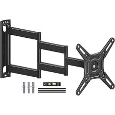 MOUNTUP 550mm Langarm TV Wandhalterung für 14-42 Zoll LED, LCD, OLED Fernseher oder Monitor, Schwenkbar und um 180° Drehbar, Neigbar Wandhalterung Fernseher bis 20 kg, Max VESA 200x200mm, EU0091