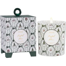 M&SENSE Kvapiosios žvakės stiklinėje Kalėdų Kalėdos Frosted Pine Natūralaus sojų vaško kvapioji žvakė Dovana Kalėdoms, gimtadieniui, namų šildymui 210 g 50 valandų degimo laikas