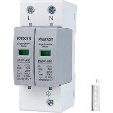 Surge Protection & Surge Arrester 230V/275V Type 1+2 (20-50kA 4P) - Lightning Protection for Household, Solar Systems and Industry (2P 275V)