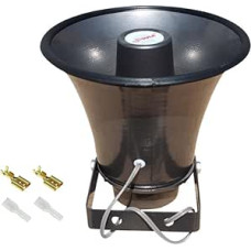 GK SOUND 1 x megafonas PHSP8K Pilkasis garsiakalbis su ragu viduje lauke 50 vatų maksimali varža 8 omų, skirtas komercinėms patalpoms, namams, 1 vnt. + tvirtinimo įtaisas