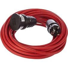 Brennenstuhl BREMAXX® Extension Cable (10 m Cable in Red, for Short-Term Outdoor Use, IP44, Power Cable Can Be Used up to -35 °C, Oil and UV Resistant)