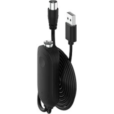 TV antenos stiprintuvas - DVB-T2 HD/4K kanalų stiprintuvas - 1 m USB jungtis - 0,3 m kabelio ilgis - suderinamas su dekoderiu, išmaniąja televizija ir interneto / eterio įrenginiu