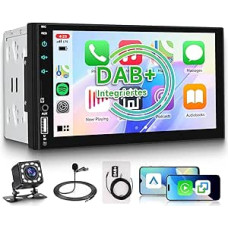 DAB/DAB+ Double DIN automobilinis radijas su belaidžiu 