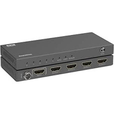 HDMI Splitter 4K 60Hz - Marmitek Split 614 Pro - HDMI Splitter for Four Displays Simultaneously - HDR, 4:4:4 Chroma, 18 Gbps, EDID Switch, HDCP 2.2 - Ultra HD - 3840 x 2160
