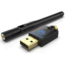 GigaBlue Ultra 600 Mbps WiFi 2,4 ir 5 GHz USB 2.0 WiFi dviejų dažnių juostų adapteris 5GHz + 2,4GHz 1x 5dBi didelės spartos 802.11ac belaidžio tinklo adapteris WiFi imtuvas Windows/Mac OS/Linux..