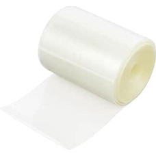 BENECREAT 10 m PVC Heat Shrink Tubing, 8 cm Wide, Transparent Heat Shrink Tube for Battery Windings, to Protect Electronics and DIY Projects, 0.2 mm Thick