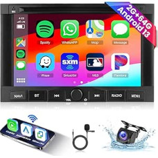 Hodozzy 2G 64G Android automobilinis radijas Peugeot 3008/5008 Citroen Berlingo Partner 2010-2016 su Carplay Android Car, 7 colių jutiklinis ekranas, automobilinis radijo imtuvas, navigacija, WiFi, Bluetooth, DSP, FM/RDS radijas su
