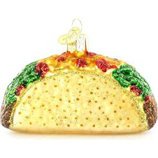 Senojo pasaulio Kalėdų Taco stiklo pučiamas ornamentas