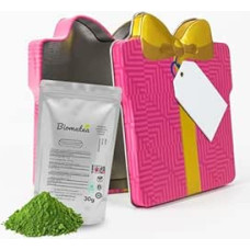 Gift Set, 30 g ceremonial matcha powder including metal gift case, pesticide-free matcha tea from Japan - Kagoshima, including writable label, Christmas, birthday gift idea