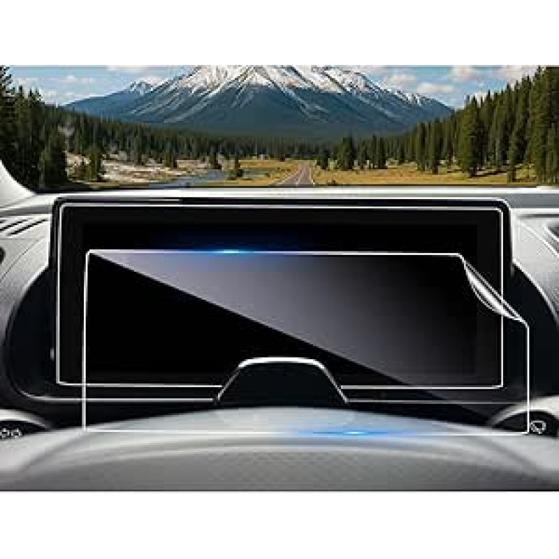CDEFG Pack of 2 Compatible with 2025 2026 Hyundai Inster EV Electric Instrument Panel Protective Film 6H Scratch-Resistant 10.25 Inch GPS Nano Screen Protector Anti-Scratch Navigation Film Inster 2025
