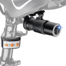 VSYSTO Dviračio galinio vaizdo kamera, HD 1080P veiksmo kamera su galiniu žibintu, 150° plataus kampo sporto veiksmo kamera, vaizdo įrašymo įrenginys, atsparus vandeniui, žvaigždžių šviesos naktinis matymas, įrašymas kilpa, G jutiklis, WiFi