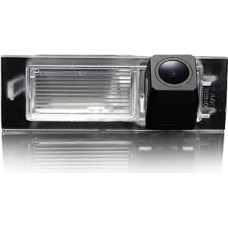 Atbulinės eigos kamera, specialiai transporto priemonei pritaikyta kamera, nepastebimai integruota į valstybinio numerio ženklo žibintą, skirta 