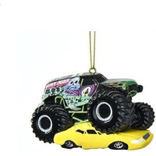Kurt Adler Monster Jam Grave Digger Monster Truck Kalėdų eglutės papuošalas MJ2171 New