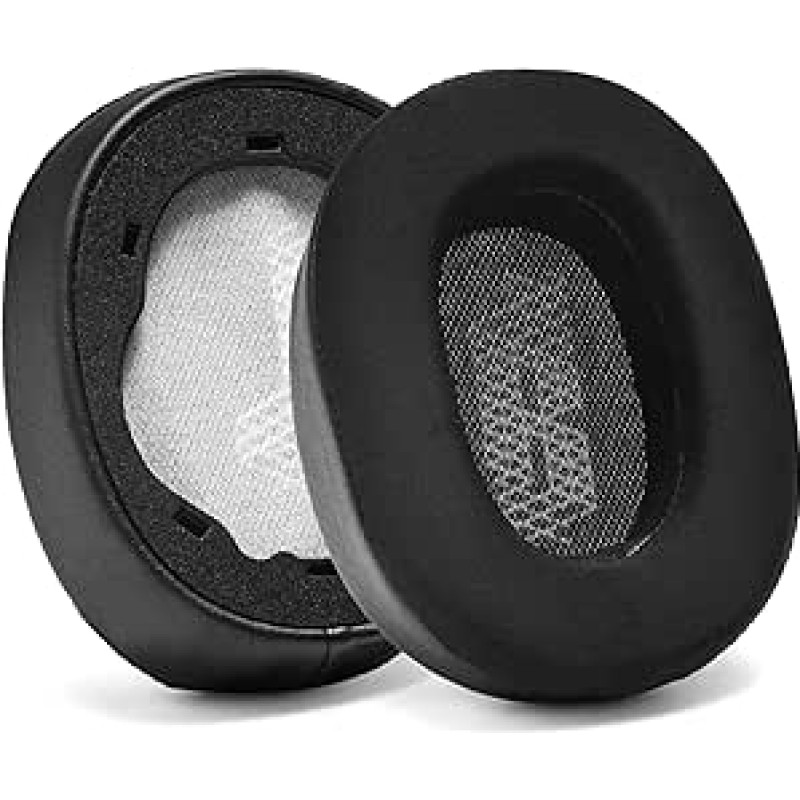 Profesionalūs PU odos pakaitiniai ausų įdėklai JBL E65 E65BTNC/Duet NC/LIVE650 BTNC/LIVE660 BTNC, naudoja aukštos kokybės atminties putas, kad būtų patogiau (vėsinantis gelis - juoda)