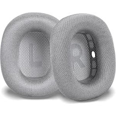 Professional Replacement Ear Pads for AirPods Max Over-Ear Headphones, Replacement Pads Pads with Durable Mesh Fabric, Softer Foam (Moon Silver)