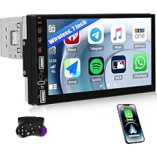 SIXWIN 1 DIN automobilinis radijo imtuvas su belaidžiu 