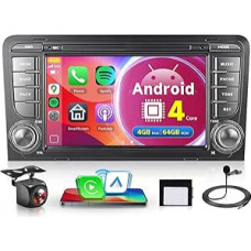 4G+64G Wireless Carplay Android Car Radio for Audi A3 S3 RS3 2003-2012