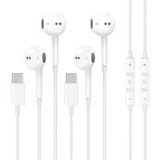 USB C tipo ausinės iPhone 17 16 15 C tipo ausinės su mikrofonu, slopinančios triukšmą Laidinės ausinės iPhone 17 16 15 Pro Max, iPad Pro, Samsung Galaxy S25, S24 Ultra, Pixel 9