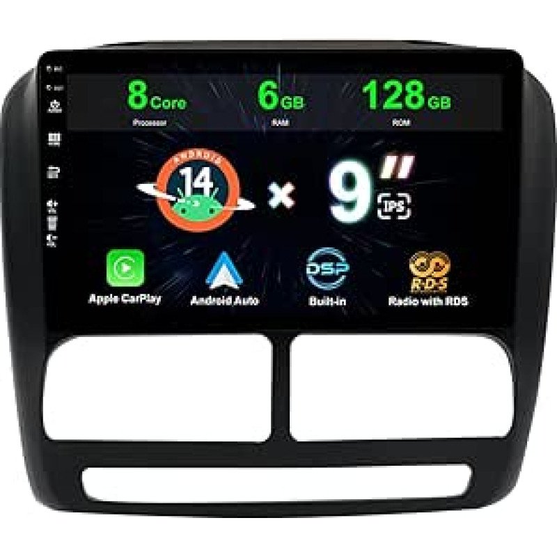 6G + 128G automobilinis radijas 