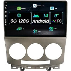 10 colių ekranas Automobilių radijo stotelė Stereo Belaidis CarPlay Android automobilis Android 14 Mazda 5 (2005-2010) 8 branduolių 6G + 128G Bluetooth 5.0 WiFi AM/FM