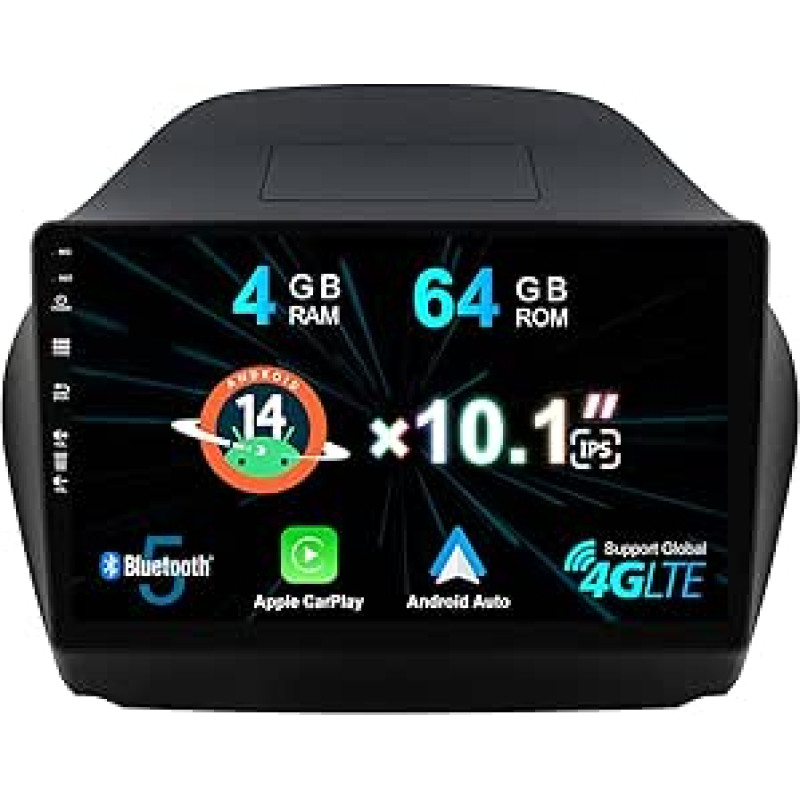 4G + 64GB automobilinis radijas 