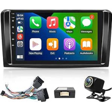 2G + 64G Android automobilinis radijas 9 colių Mercedes Benz ML/GL W164 ML350 ML500 GL320 X164 ML280 GL350 GL450 | Wireless CarPlay ir Android Car | GPS navigacija | Bluetooth | WiFi | FM RDS | atbulinės eigos kamera