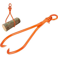 VEVOR Miškininkystės replės 812.8mm 2-Claw Back Pliers Heavy Duty Steel Loading Pliers 1543lbs/700kg apkrovos talpa Įrankis, skirtas rąstams kelti, tvarkyti, traukti ir nešti