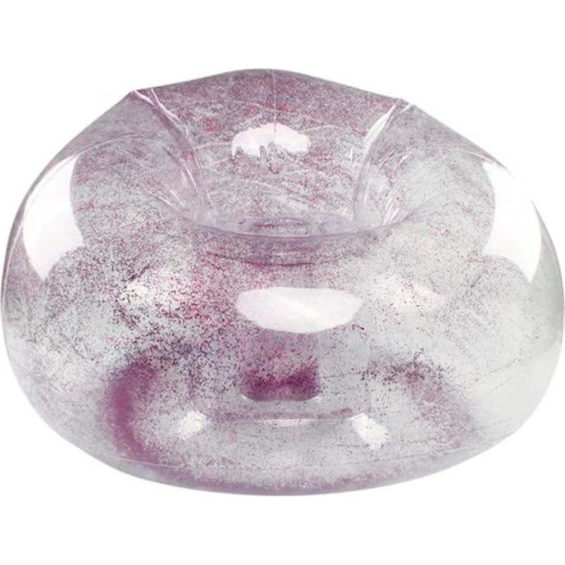 Pripučiama sofa kėdė suaugusiems Skaidri blizgučių violetinė