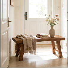 Solid Bench Dining Room Stool Wooden Bench Hallway Kitchen Bench Corner Bench Dining Room Bench Bed Bench Dining Bench Garden Bench Foot Stool Wardrobe Bench for Bedroom Entrance Living Room (120 cm (47.2 inches)