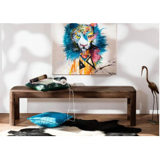 Massivmoebel24.de Toronto Sheesham #128 Bench 178 x 35 x 45 cm Smoked Cherry