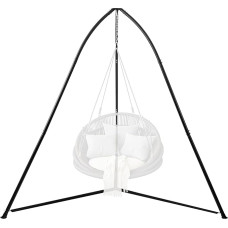 Dreibeiniger Hängesesselständer Mehrzweck, Stabiler Hängesesselständer für Innen & Außen, höhenverstellbares Dreieckdesign, 149,6 kg Belastbarkeit, Einfache Montage, Nur Ständer - Schwarz