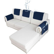 Fotelio apsauga minkštasuoliui su porankiais, 1 arba 2 arba 3 vietų fotelio užvalkalas su laikymo kišenėmis, vandeniui atspari ir neslystanti baldų apsauga sofai, kėdei (F11, kėdė Lounge)