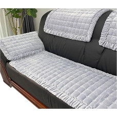 Velvet Sofa Cover Corner Sofa L Shape Sofa Cover Couch Cover Sofa/Couch Throw Blanket Corner Couch 4/3/2/1 Seater Sofa Protector Sofa Covers Non-Slip Dog Cat ( Color : Light Grey, Size : 70x240