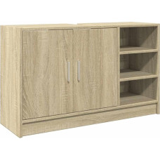 vidaXL Vanity Unit for Bathroom, Bathroom Cabinet with Storage Space, Sonoma Oak Wood Material