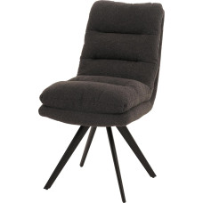 Mendler Bouclé MVG HWC-G66 Valgomojo kėdė Swivel Auto Position Audinys / Tekstilė Bouclé MVG Tamsiai pilka