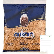 Nuh'un Ankara Classic Couscous 500 g, aukštos kokybės turkiškas kuskusas, tradicinio skonio kaip naminis, greitai ir lengvai paruošiamas, Ben's Garden Note Set