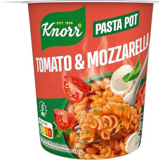 Knorr Makaronų užkandžių puodelis su pomidorais ir mocarela Skanus mažas patiekalas, paruoštas vos per 5 minutes 8 x 63 g