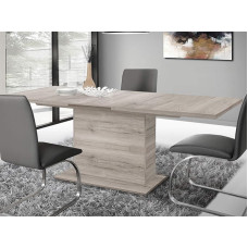 möbelando Marrissa Valgomojo stalas Virtuvės stalas Išplėtimo stalas Medinis stalas Smėlio ąžuolas