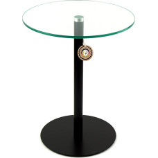 40 x 40 x 70 cm - Svetainės staliukas - Tvirtas staliukas - Praktiškas apvalus staliukas - Mažas staliukas - Stiklinis staliukas - Stiklo staliukas - Sofos staliukas - Pagaminta