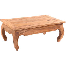 Design Opium Table East | 100 x 60 x 41 cm (W x D x H), Mahogany Recycled Wood | Side Table, Coffee Table Made of Solid Wood, Colour: 08 Honey Waxed