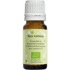 Nux vomica Ekologiški kraiko rutuliukai vaikams ir suaugusiesiems, pagaminti iš Nux Vomica D12 10g Sertifikuotos ekologiškos kokybės: DE-ÖKO-007